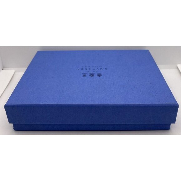 Smythson of Bond Street Panama Glasses Case Black Cross Grain Leather Spain - Picture 13 of 14